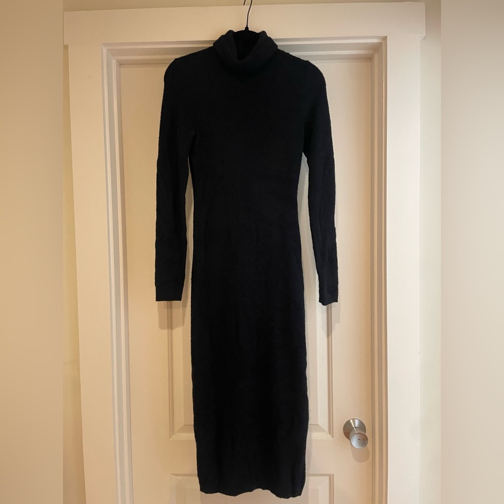 Aritzia Wilfred Free Black sweater dress